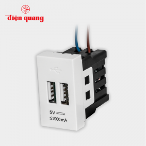 Ổ cắm hẹn giờ Điện Quang ESK MT03 WR 13 (Điều chỉnh cơ, 1 lỗ - 3 chấu, trắng – đỏ) (Sao chép)
