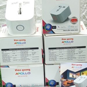 Ổ cắm hẹn giờ wifi thông minh Điện Quang Apollo SP1.1 01 7 Phích cắm thông minh Điện Quang Apollo SP1.1 01 Wifi