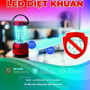Đèn diệt khuẩn Điện Quang PRL01 06UVC (6W, tia UVC, để bàn, an toàn, tiện lợi)