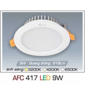 đèn Downlight Am Tran Anfaco Afc 417 9w 1c
