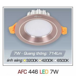 đèn Downlight Am Tran Anfaco Afc 446 7w 1c