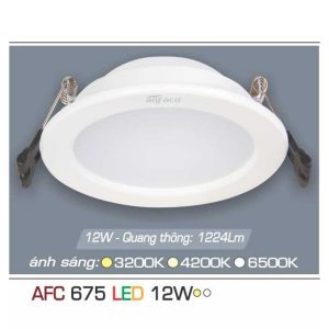 đèn Downlight Am Tran Anfaco Afc 675 12w 1c
