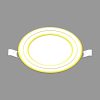 Đèn Downlight 3s seri viền vàng 9W trắng Nanoco NDL096G90