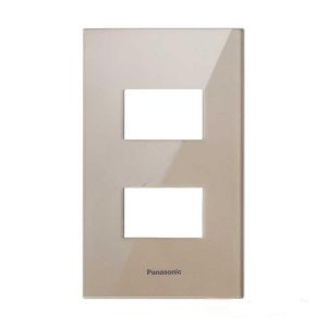 Mặt dùng 2 thiết bị nhựa acrylic Panasonic WEGH6802CYZ VN